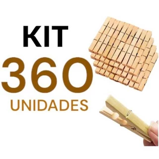 360 a 120 unidades de Prendedor Pregador de roupas de madeira pregador promoção