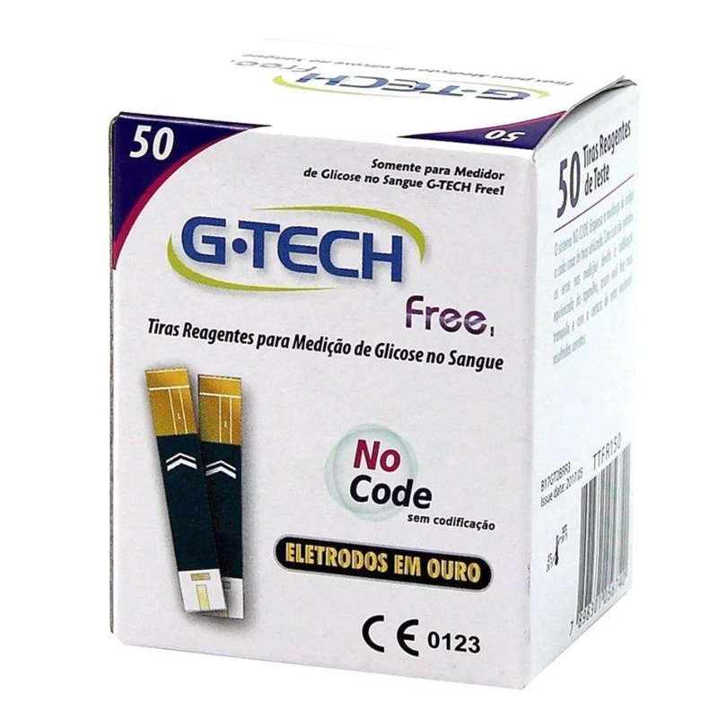 Tiras Reagentes G-Tech Free 50 unidades