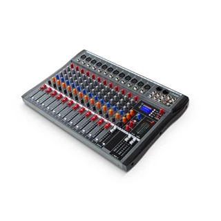 VEDO 12 canais USB MP3 Player Record Audio Mixer Interface Portátil Mixing Console Sound Card Para Estúdio Karaoke PC Recording