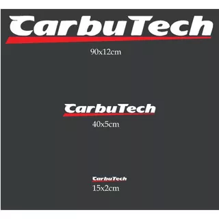 Adesivo CarbuTech 2cor Faixa Parabrisa Tunado Carro turbo Carburador Esportivo top moto bicicleta