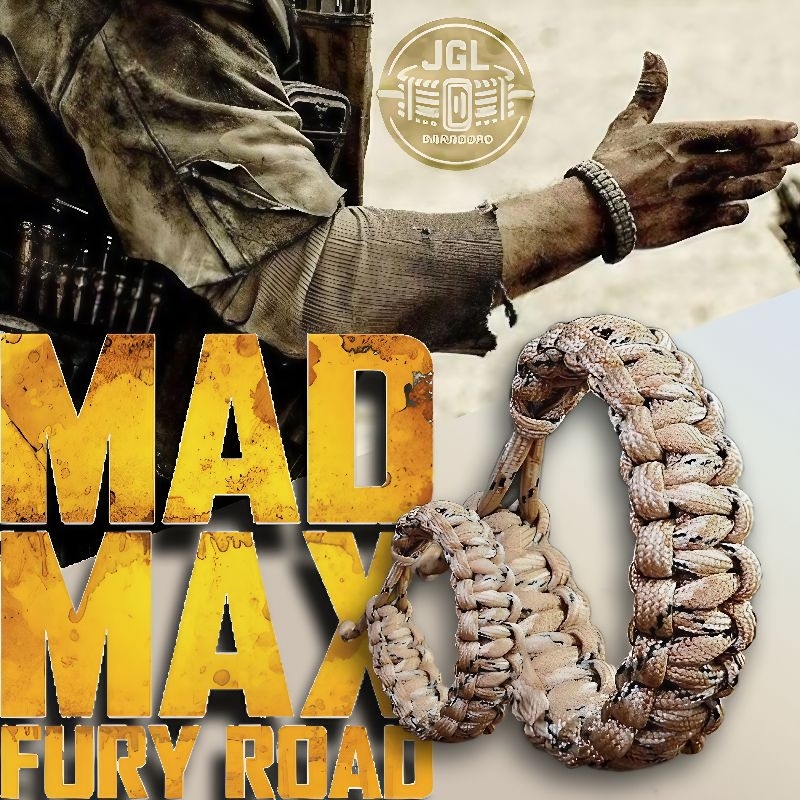 Pulseira Mad Max | Bracelete sobrevivência Paracord 550