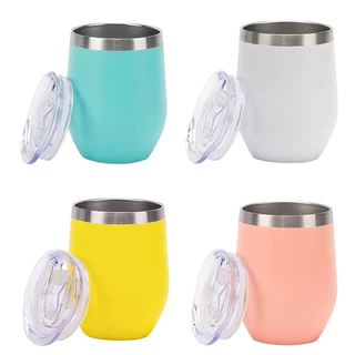 Copo Térmico Parede Dupla Inox Estampável Com Tampa 350ML Bebidas Geladas e Quentes
