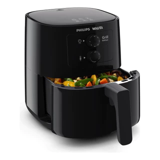 Fritaderia Elétrica AirFryer Philips Walita Grill Edition 1400w 4,1L Preta