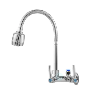 Torneira Gourmet sem Filtro Parede Gourmet Inox Flexivel 1/4 de volta