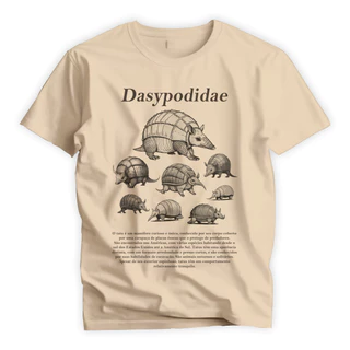 Camiseta VINTAGE Unissex Tatu Dasypodidae B1583