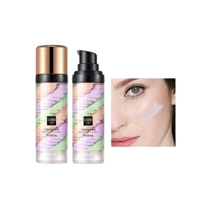Primer Corretivo Facial Hidratante Três Cores 40g