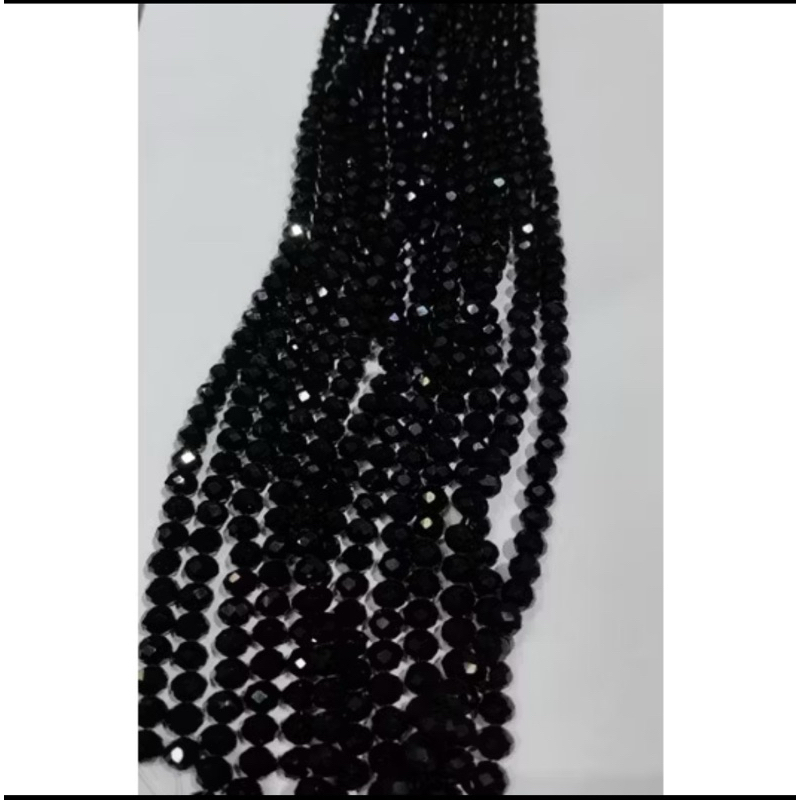 Fio de cristal achatado chinês 8mm (Parte 1)- Kit com 5 fios