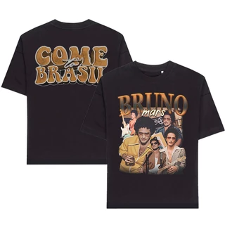 Camiseta T-Shirt Bruno Mars - Bruninho Live in Brasil Musicas 100% algodão malha premium