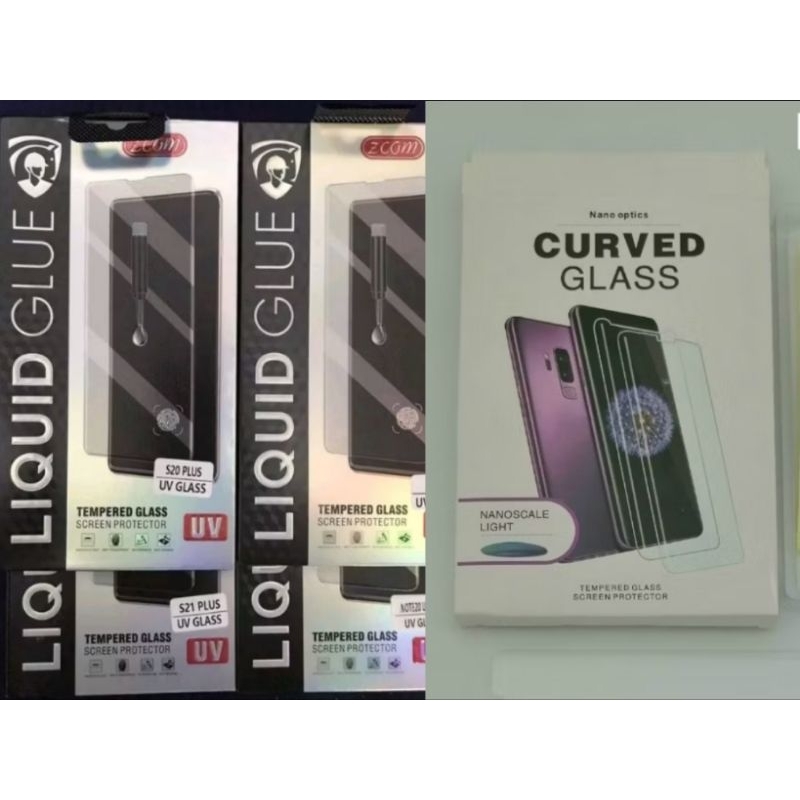 Película Cola UV Luz de Led Vidro Temperado Curvada para Celular e Relógio Smart Whatch