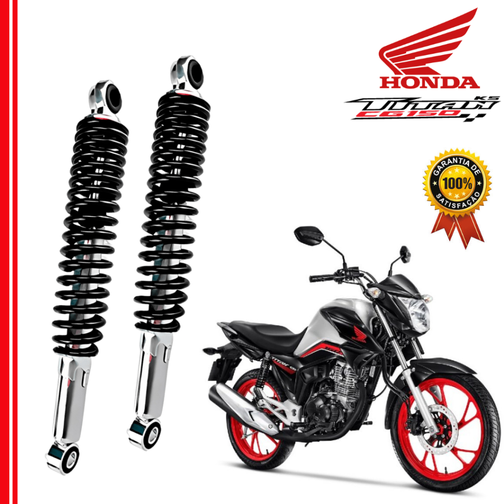 Par Amortecedor Suspensão CG Titan Fan Start 160 150 125 anos 1999 até 2024