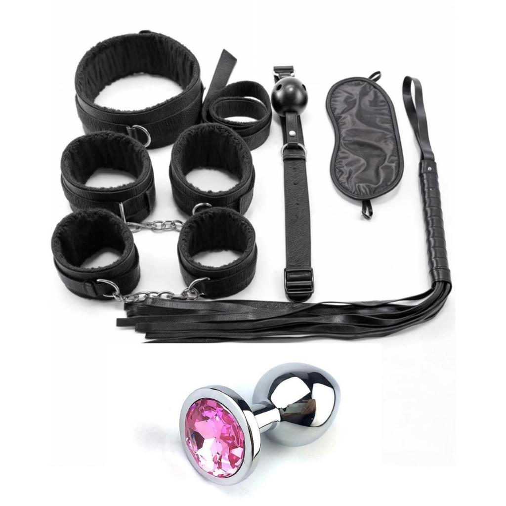 Plug Anal Algemas Sexuais Kit Sado Bdsm Produtos Sexshop Erótico