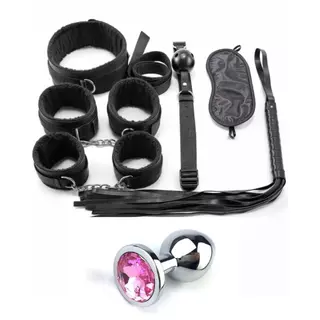 Plug Anal Algemas Sexuais Kit Sado Bdsm Produtos Sexshop Erótico