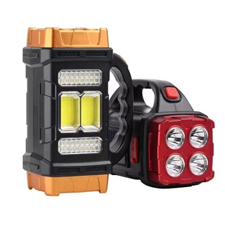 Lanterna Holofote Super Led Potente Recarregavel Usb Solar