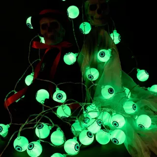 Varal Led Halloween Mini Olho C/10 Unidades