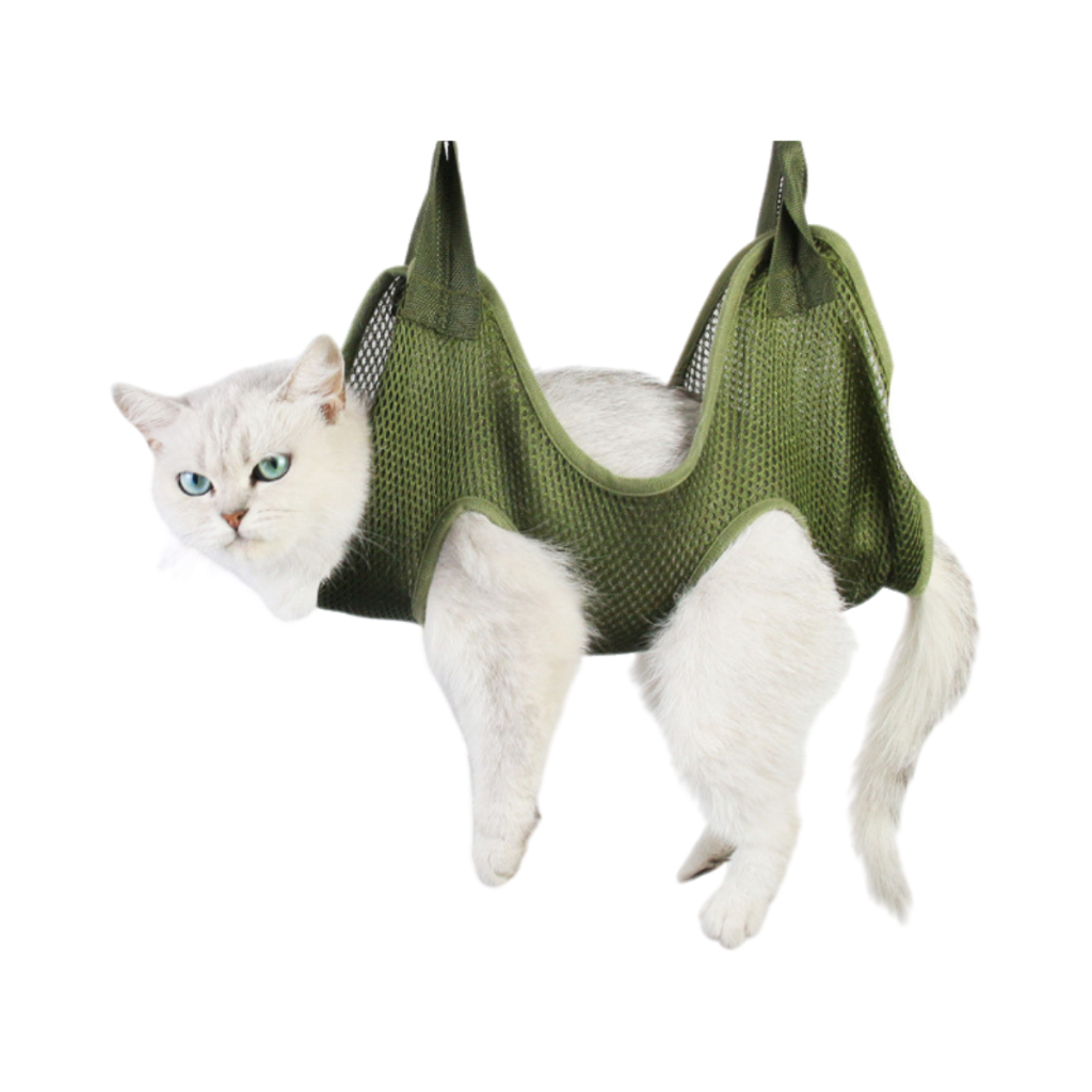 Rede De Contenção Para Gatos E Cachorros Corte De Unhas Anti Arranhões Mordidas Banho Tosa