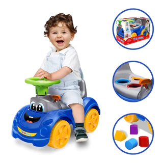 Totokinha Com Monta Monta Totoka Azul Rosa Cardoso Toys Carrinho de bebê Didatico