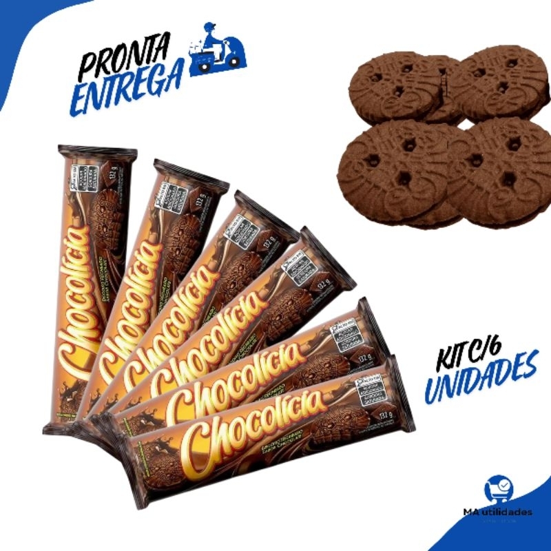 Biscoito Chocolicia Nabisco Recheado Chocolate G Kit C Pacotes