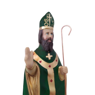 Imagem De Sao Patricio 24 Cm Bispo Patrick Santo Em Resina