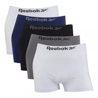 Kit 5 Cuecas Reebok Boxer Classic Microfibra Sortido
