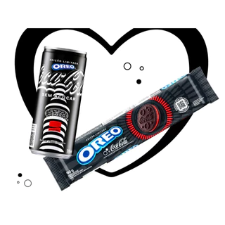 Kit refrigerante Coca-coca Oreo zero açúcar e Biscoito recheado Oreo Coca-cola Edição limitada