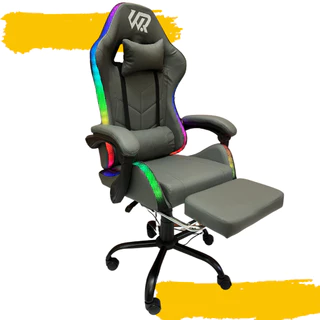 Cadeira Gamer LED RGB WAR CONTROLE REMOTO Ajustável Reclinável Pro Conforto Giratória
