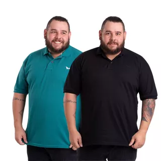 Kit 2 camisas masculina plus size Gola Polo Conforto e Preço Baixo