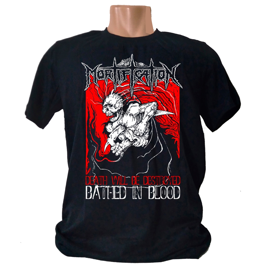 Camiseta Mortification Death Will Be Destroyed | Shopee Brasil