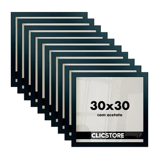 Kit 10 Molduras 30x30Cm Com Acetato e Fundo Fotos Quadros em Oferta na Shopee