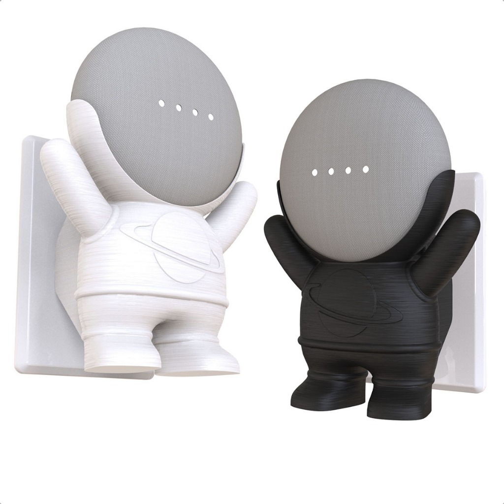 Suporte de Tomada Parede Compatível com Google Home Mini e Google Nest Mini Astronauta