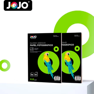 20 folhas Papel Fotográfico 115g Glossy Adesivo Brilhante A4 Premium Line A prova d'água para impressão jato de tinta
