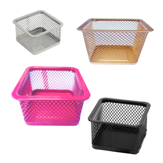 Porta Clips Aramado Organizador Quadrado Mesa Escritório