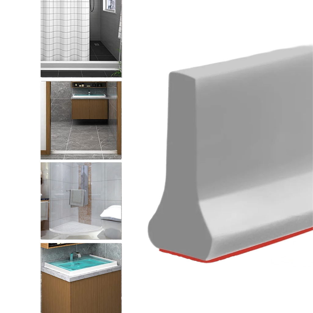 Soleira Barreira De Água De Silicone Para Box Banheiro 0,90 Cm Branco ...