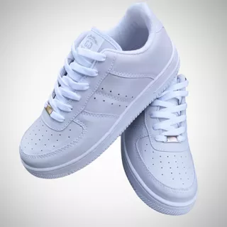 TÊNIS CASUAL BRANCO E PRETO MASCULINO E FEMININO PROMOÇÃO