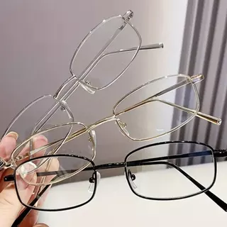 óculos de leitura com Grau Unissex Para Perto Presbiopia Descanso Metal Resistente Pode ser trocada lente Ferro Masculino Feminino