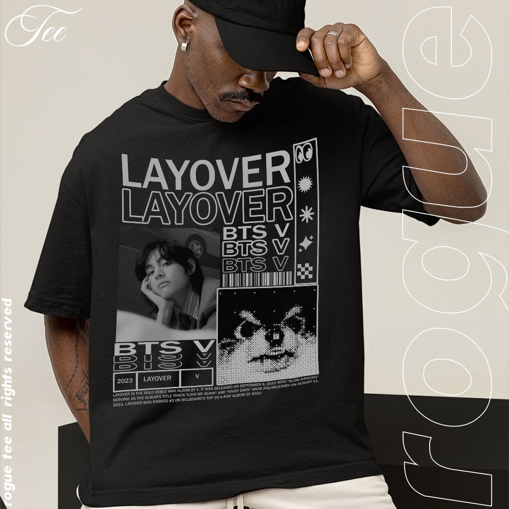 Camiseta Basica e OVERSIZED Layover Kim Taehyung V Yeontan Album