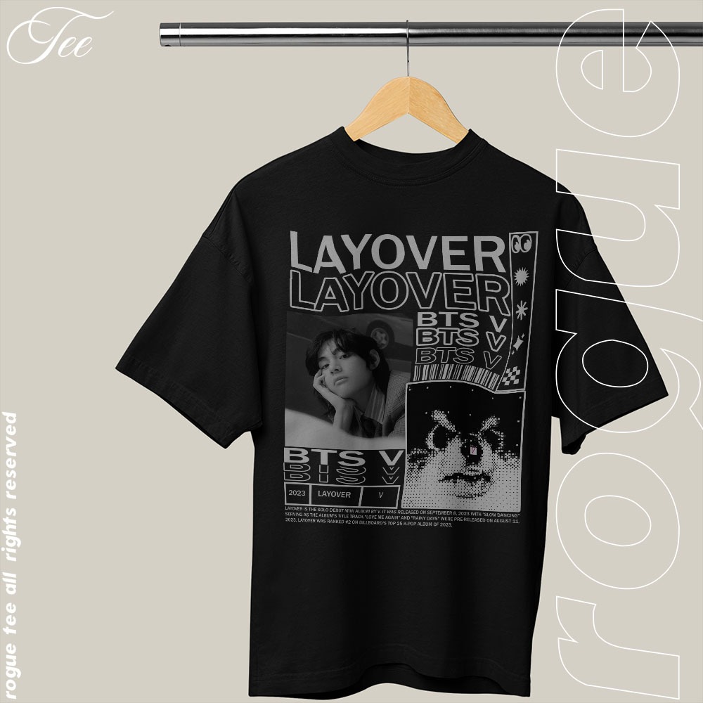 Camiseta Basica e OVERSIZED Layover Kim Taehyung V Yeontan Album