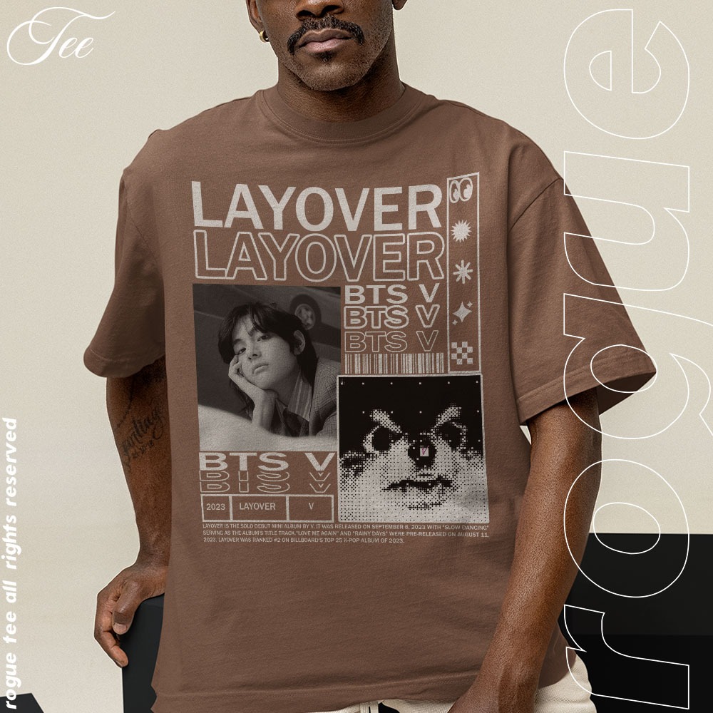 【さかゆう】BTS V layover tシャツ Mサイズ他 Camiseta Basica e OVERSIZED Layover Kim Taehyung V Yeontan Album
