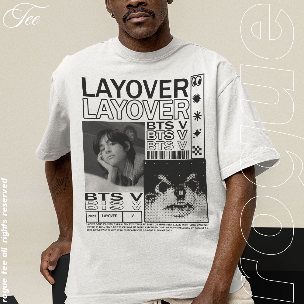 Camiseta Basica e OVERSIZED Layover Kim Taehyung V Yeontan Album
