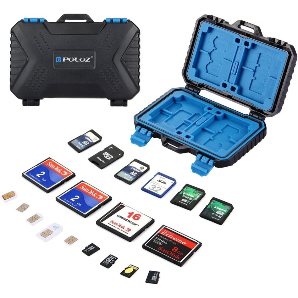 Case Prova Dagua 27 Slot Porta Cartão Memoria Sd Nano PU5002