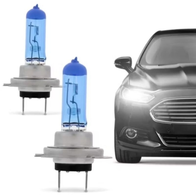 Lâmpada H7 Super Branca 55W 6000K Farol Do Carro