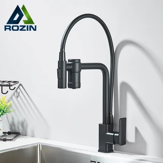Torneira Cozinha Gourmet Com Filtro, Bancada Flexível 2 em 1 Torneira, água quente e fria