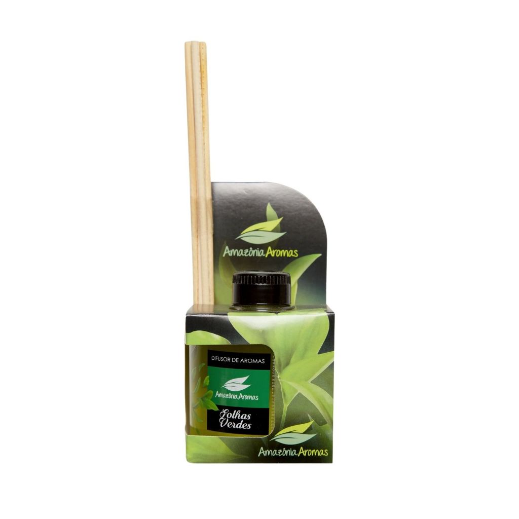 Difusor Amazonia Aromas 270Ml Folhas Verdes Aroma Refrescante e