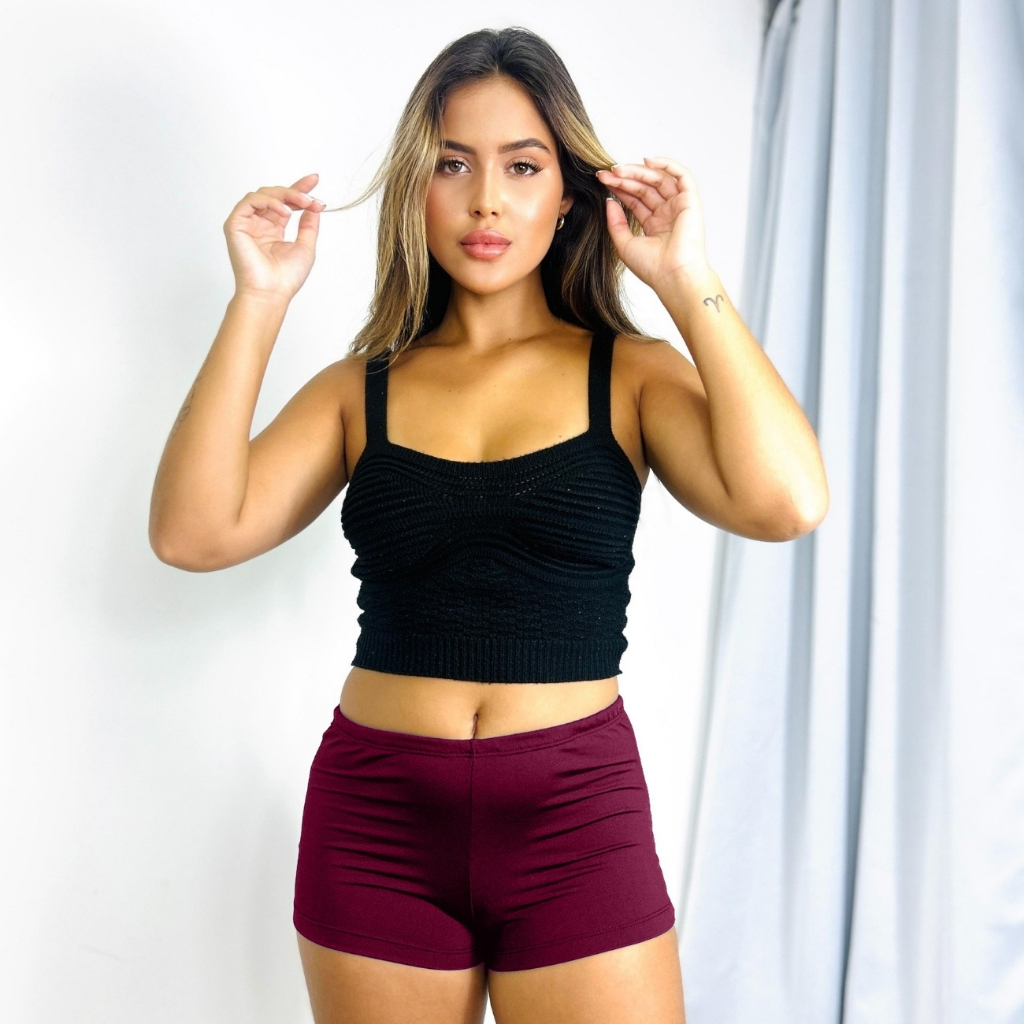 Mini short curto micro shortinho academia pole dance zumba encorpado ...