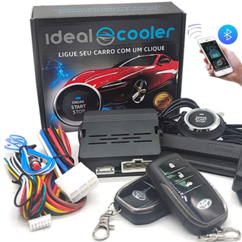 Kit Start Stop Univ. Partida Remota Chave Presença Bluetooth | Shopee ...