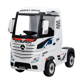 Mini Caminhão Elétrico IMPORTWAY 12V Mercedes Actros Licenciado Branco BW119BR