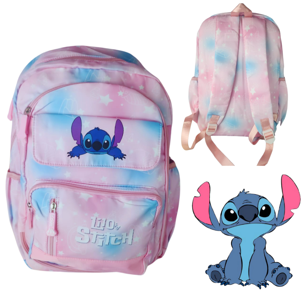 Mochila Infantil Menina Escolar Feminina Stitch | Shopee Brasil