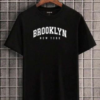 Camiseta BROOKLYN plus size P ao G5 Masculina Premium 100% algodão 30.1
