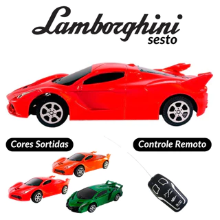Carrinho Controle Remoto Lamborghini Sesto Elemento 3 Funções - Sortido