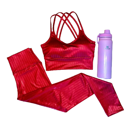 conjunto academia 3D calça legging + top com bojo fitness