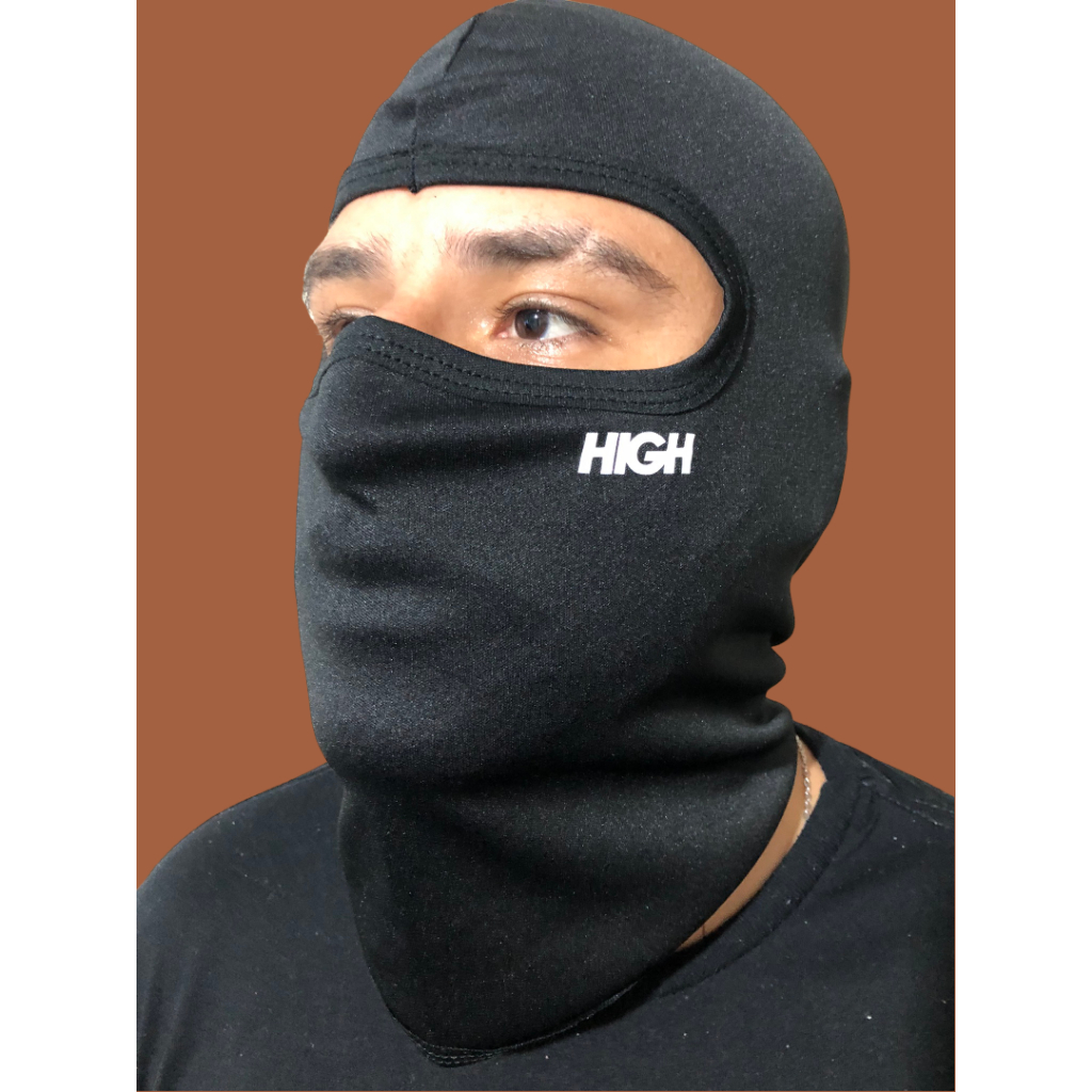 Balaclava Touca Ninja Preta lisa Moto Motoqueiro Streetwear Moda festa ...